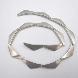 Vintage Bent Gabrielsen for Georg Jensen Peak 14 links necklace sterling silver 925s Denmark