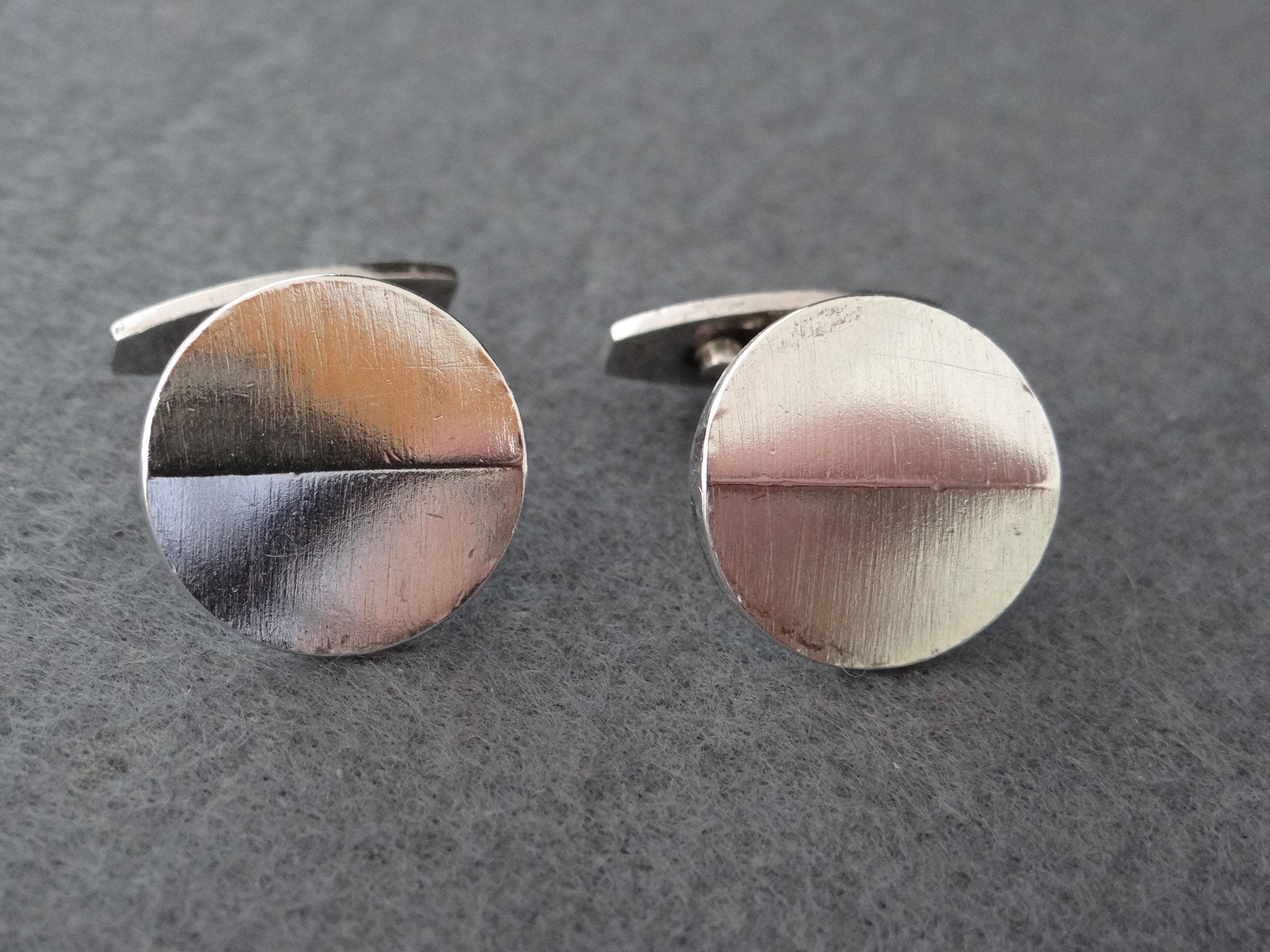 Vintage HANS HANSEN #648 Sterling Silver 925S Cufflinks DENMARK