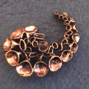 Vintage HANNU IKONEN bronzen broche Finland