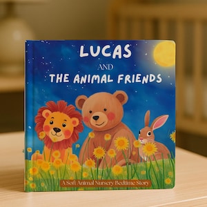 Personalized Baby Book: Custom Gift For Baby | First Birthday Gift | Animal Bedtime Story with Custom Name (Hardcover or Softcover)