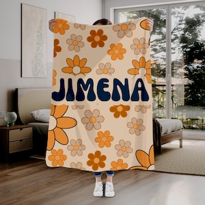 Personalized Baby Name Blanket, Custom Name Blanket, Swaddle Blanket with Name, Boy/Girl Blanket, Baby Name Gifts, Nursery Blanket