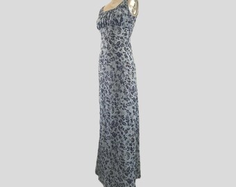 Robe Maxi Sans Bretelles Vineyard Vines - Bleu Royal Rayé Blanc, Taille S, Occasion Très Bon état