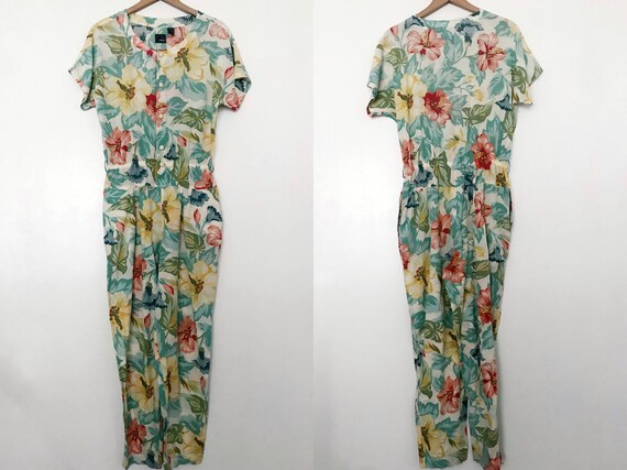 Vintage 1980s LizWear Colorful Pastel Cotton Short