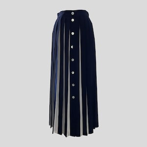 Vintage 80s Liz Claiborne Striped Pleated Midi Skirt - Size S