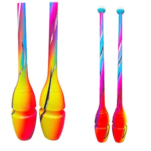 RG rhythmic gymnastics Clubs &quot;Candy Land&quot; matching your leotard design