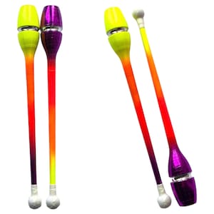 RG rhythmic gymnastics Clubs &quot;Lemonade Sparkle&quot; matching your leotard design