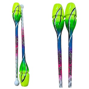 RG rhythmic gymnastics Clubs &quot;Azure Dream&quot; matching your leotard design