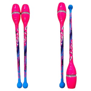 RG rhythmic gymnastics Clubs &quot;Cotton Candy&quot; matching your leotard design