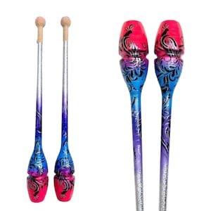 RG rhythmic gymnastics Clubs &quot;Enchanted Wings&quot; matching your leotard design
