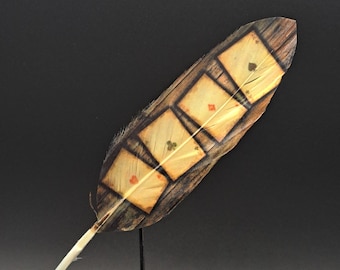 Vintage Aces Hat Feather