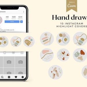 Hand Drawn Instagram Highlight Covers Template