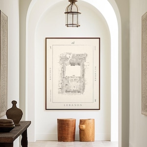 Lebanon Print - Middle Eastern Print | Illustrated Architecture | Unframed | Studio of Salt