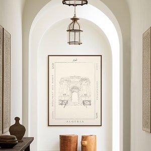 Algeria Print | Illustrated Architecture | Unframed | Studio of Salt