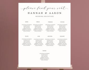 White Acrylic Wedding Seating Chart, Personalized Seating Plan Sign, Wedding Guest List Board, Reception Signage
