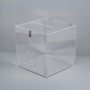 Personalisierte gut wünschen | Benutzerdefinierte Hochzeitsdekor | Hochzeit gut wünschen | Benutzerdefinierte Kartenbox | Geschenkbox | Klares Acryl | Dankeskarten