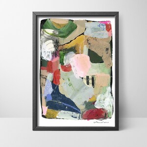Multicolor Abstract Art Print: Modern Home Decor