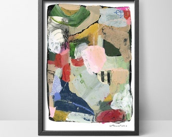 Abstract Art print, Bits and Pieces 2 Abstract Art, Abstract Print, Home Decor, Art for the Home, Multicolor art, Art for Interiors