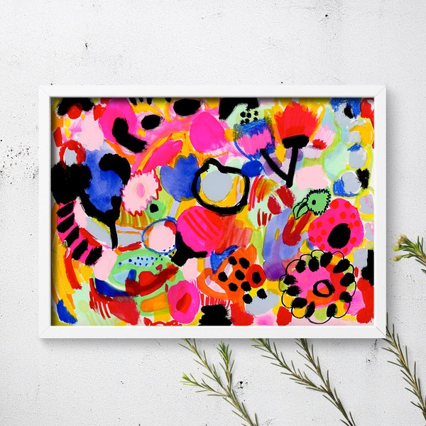 Abstract Garden Art Etsy