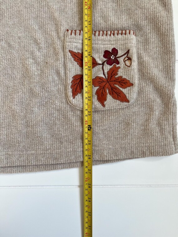 Classic Elements Tan Collared Sweater, Ribbed Kni… - image 4