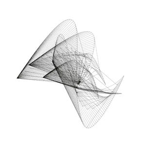 Dancer VII – Ink drawing, pen plotter