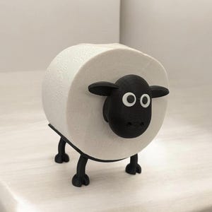 Divertente porta rotolo di carta igienica stampato in 3D, accessori per l'organizzazione di bagno e WC