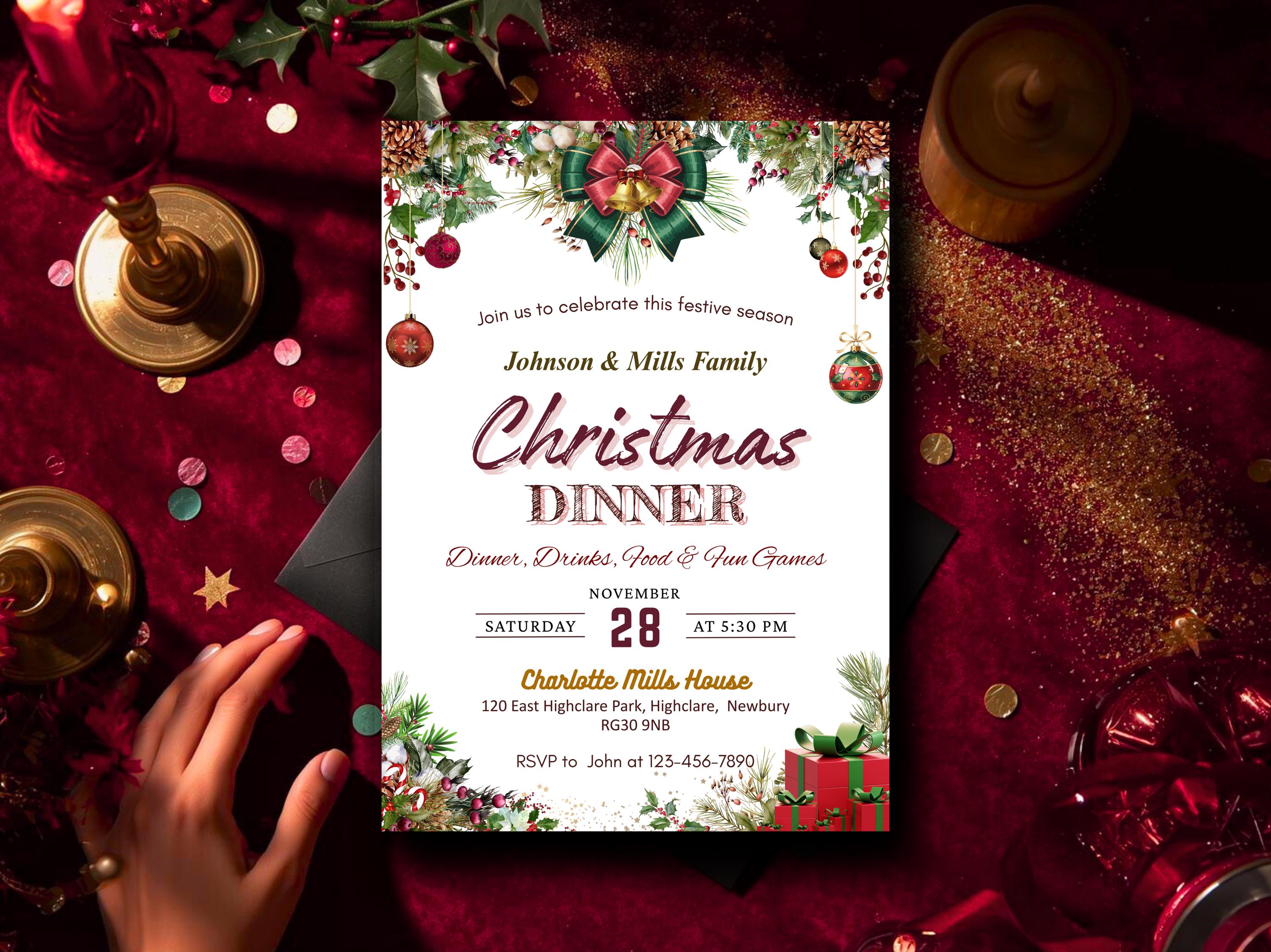 Christmas Dinner Invitation