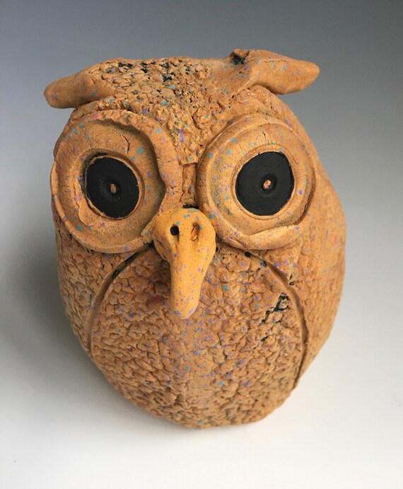 Iznik Tile 5.9/'/' Small Animal Object Garden Sculpture Ceramic Bird Handmade Veiled Owl Anatolian Hand Art