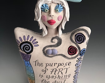 Artist Sculpture, PABLO PICASSO QUOTE, Clay Sculpture, Ceramic Artist Sculpture, Clay Art, Clay Artist, Sculptural Art