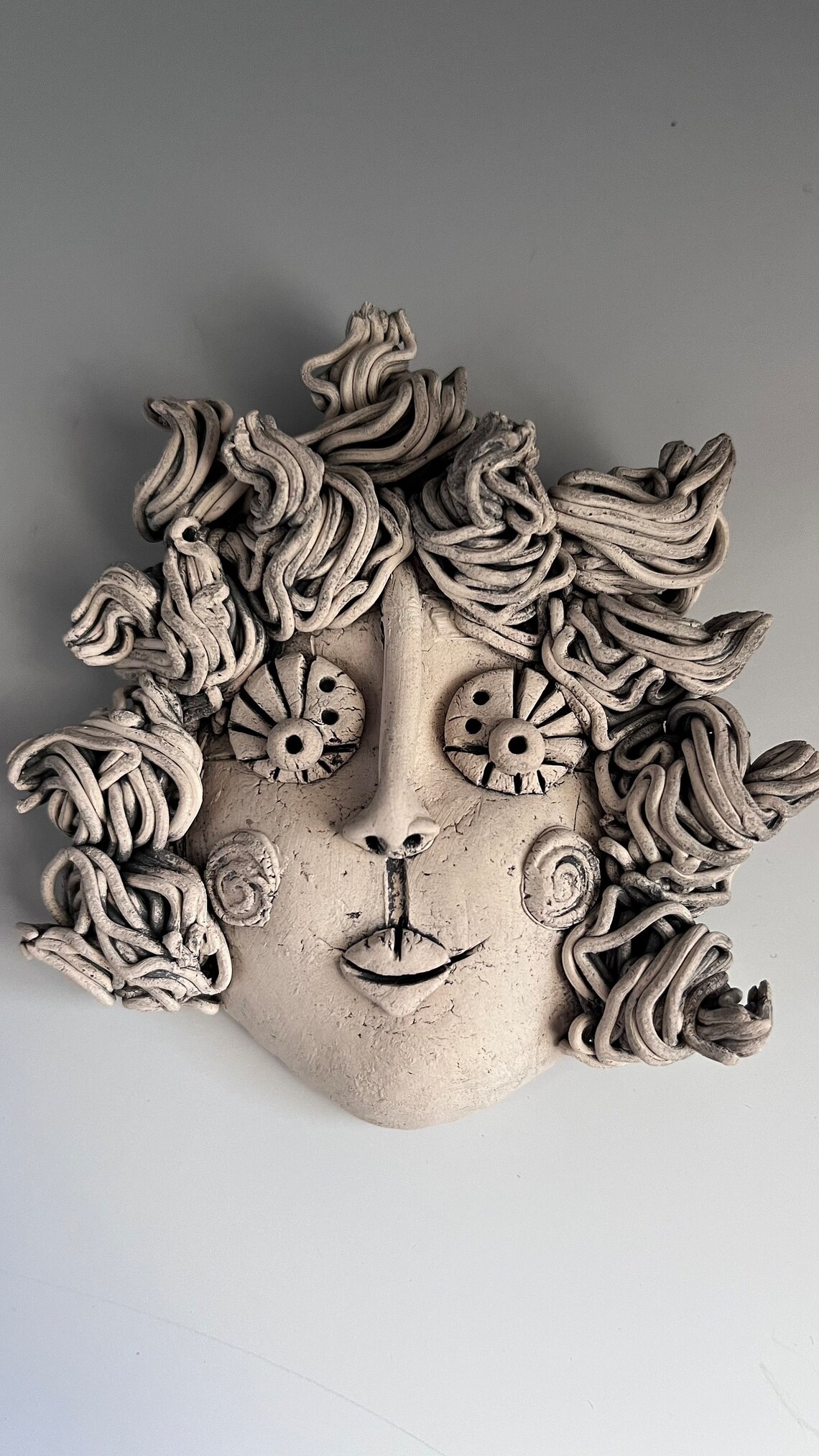Wall FACE WOMAN Face Face Sculpture Wall Art Face Ceramic Etsy
