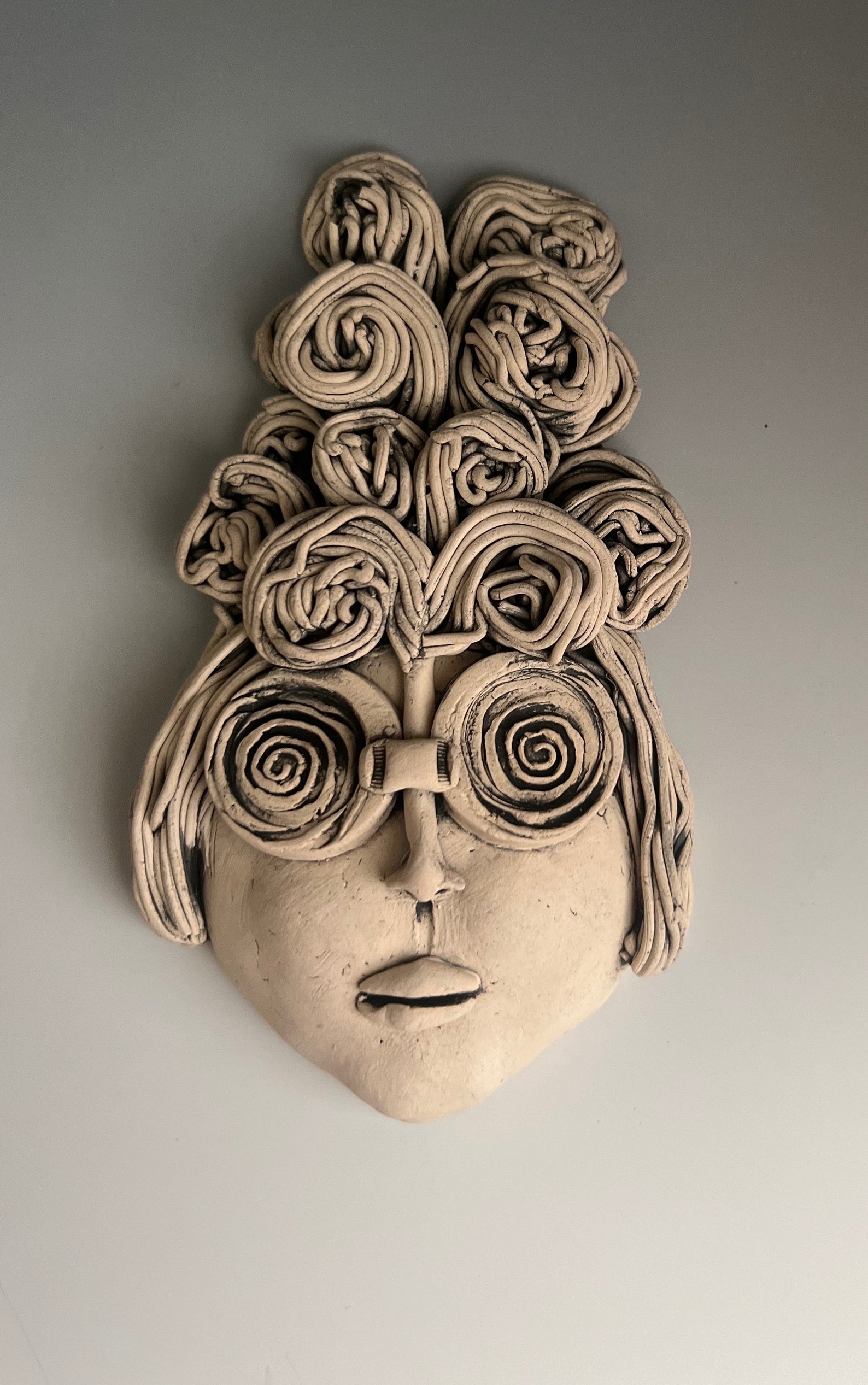 Wall FACE WOMAN Face Face Sculpture Wall Art Face Ceramic Etsy
