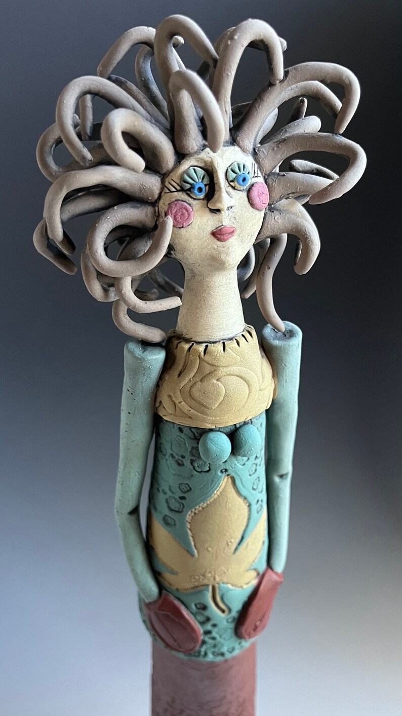 WILD WOMAN SCULPTURE Clay Women Sculpture Female Sculpted Etsy