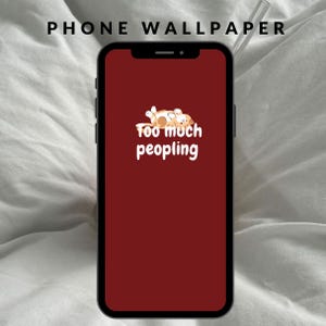 Katze Wallpaper I Süßer Herbst Lustiger Hintergrund, iPhone & Android - Minimal Rot Monochrom