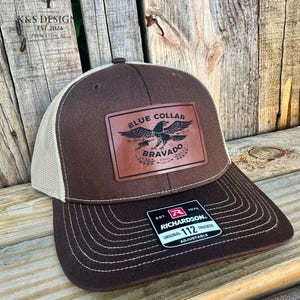 Casquette col bleu Bravado Eagle - casquette de camionneur Richardson 112 - American Made Style - chapeau workwear - cadeau pour lui