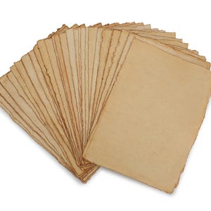 50 Sheets | Handmade Cotton Rag Deckle Edge Paper 150GSM