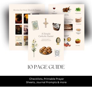 Catholic Easter Guide, Holy Week Checklist, Prayers, Traditions (PDF)