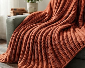 Simple Blanket Crochet Pattern – Basic Amigurumi Blanket Pattern for Beginners – Crochet Blanket Pattern – Crochet Throw Pattern (PDF file)
