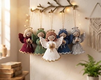 Crochet Christmas Angel Amigurumi Pattern – Angel Amigurumi Pattern – Crochet Angel Doll Decor – Christmas Decor (PDF Pattern) - English