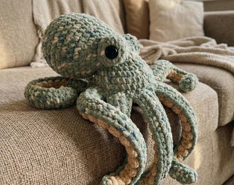 Octopus Crochet Pattern – Cute Amigurumi Realistic Octopus Pattern – Marine Animal Crochet Pattern – English Language | PDF File
