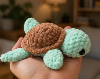 Turtle Amigurumi Crochet Pattern – Sea Turtle Crochet Plush Pattern – Turtle Plushie – Crochet Turtles - Digital file (Complete PDF pattern)