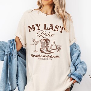 Custom Rodeo Bachelorette Shirts Western Bachelorette Party Shirts Nashville Bachelorette Shirts Last Rodeo Merch Cowgirl Bachelorette Shirt