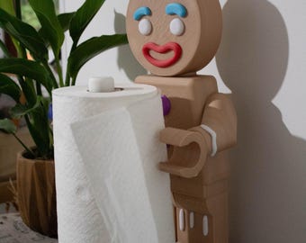 Dévidoir d'essuie-tout dans un style Lego