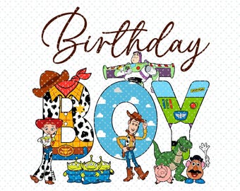 おもちゃの誕生日 SVG PNG、おもちゃのストーリーの誕生日の男の子 SVG PNG、おもちゃのストーリー PNG、子供の誕生日のお祝い SVG PNG、おもちゃのストーリーの友達、デジタルファイル