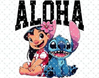 Lilo und Stitch Png, Stitch Png, Stitch svg, Hawaiian Stitch Png, Aloha Stitch Png svg, Lilo und Stitch Aloha svg, Lilo und Stitch Freund