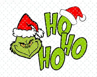 クリスマス キャラクター SVG、ホーホーホー クリスマス SVG、メリー クリスマス SVG、サンタ SVG、メリー グリンチマス SVG、グリンチ クリスマス SVG、デジタル ファイル