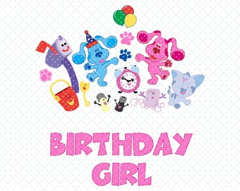 子供の誕生日 SVG PNG、ブルース ヒント SVG ファイル、ブルース ヒント 誕生日、誕生日の女の子 SVG、赤ちゃんの誕生日 PNG、誕生日のブルース ヒント 女の子