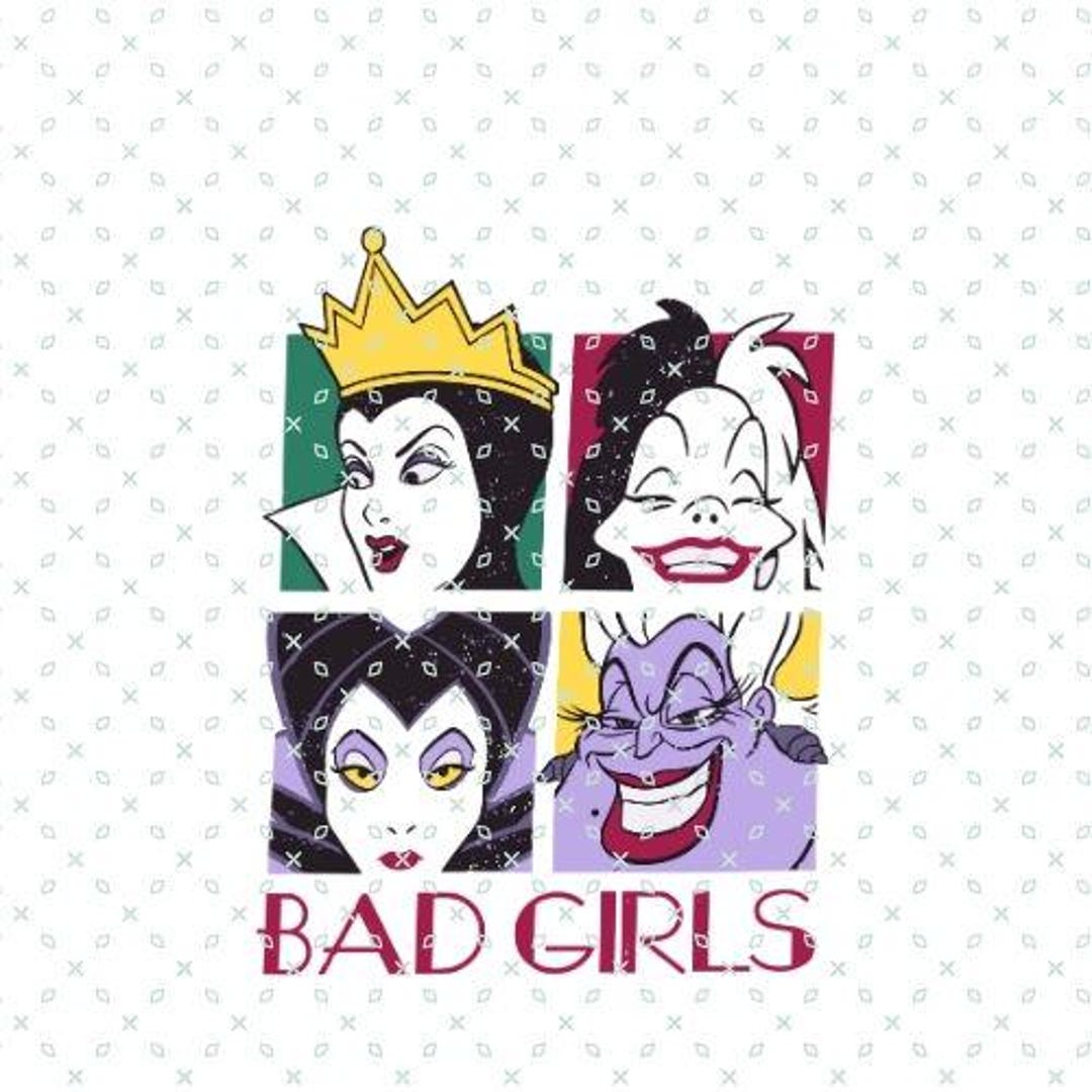 Bad Characters Png, Bad Women Svg, Maleficent Bad Character, Evil ...