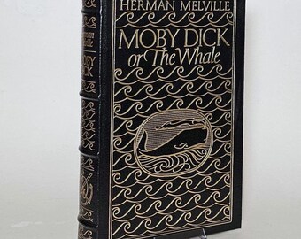 Moby Dick by Herman Melville – Easton Press (1977) – Illustrated Leather Bound Classic, Collector’s Edition