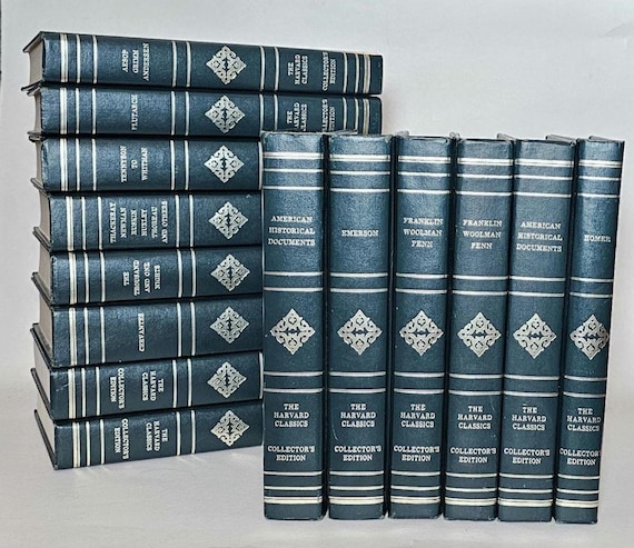 Pick One – Harvard Classics Collector’s Edition (1980s) by Grolier – Gilded Edges Fine Leatherette Classics – Vintage Literature Set