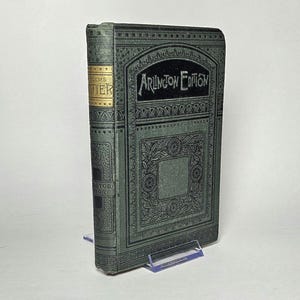 Wiersze Johna Greenleafa Whittiera – Hurst & Co. (1880) – wydanie Arlington, kolekcjonerska, dekoracyjna, zabytkowa książka w twardej oprawie z poezją wiktoriańską