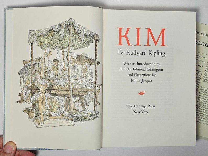 Kim by Rudyard Kipling the Heritage Press (1962) Illustrated by